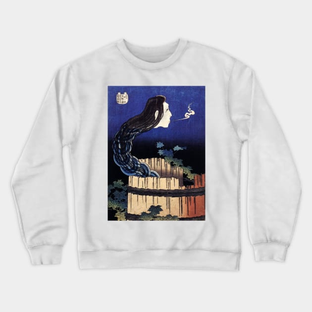 Hokusai's Sarayashiki Crewneck Sweatshirt by Hellisotherppl